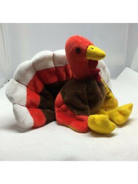 Ty Beanie Baby Gobbles Turkey Plush Stuffed Animal Retired W Tag Nov 27 1996